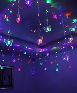 220V 110V 3.5M Butterfly Led Curtain Light Christmas Garland Led String Fairy Lights For Holiday Wedding Party Home Decoration