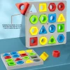 Colorful Learning Tool For Visual Perception - Shape Matching Renbo Cognitive Toy