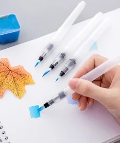 1Set Students Paint Brush Water Color Brush Pencil Soft Watercolor Dip Brush Pen For Beginner Painting Drawing Art Supplies