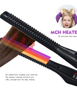 2 In 1 Hair Straightener And Curler Small Flat Straightening Iron Mini Fast Heating Ceramic Ultra Thin 2 In 1 Hair Styler Tool