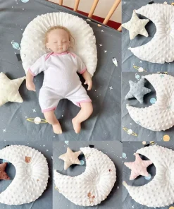 Baby Head Pillow Nursing Pillow Cushion Newborn Head Neck Support Pillow Sleeping Positioning Pad Pillow With Stuffed Star Toy