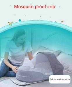 Breathable Portable Sleeping Baby Bed Crib Baby Multi-Function Travel Mosquito Nest For Newborns Portable Cribs Bassinet Bumper
