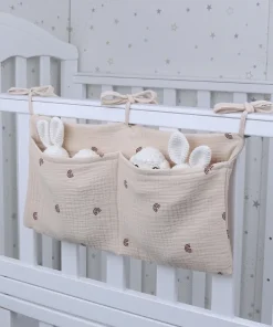Portable Baby Crib Storage Bag Multifunctional Newborn Bed Headboard Organizer For Kids Baby Bedding Diaper Bag