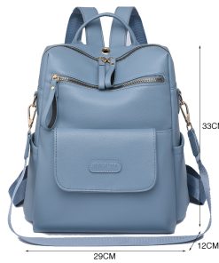 Fashion Backpack Women Shoulder Bag Soft Leather Daypack Female Large Travel Bag Ladies Bagpack Big School Backpack For Girls